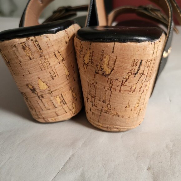 NWOT WOMANS CORK WEDGES SZ 9.5 - Picture 5 of 7